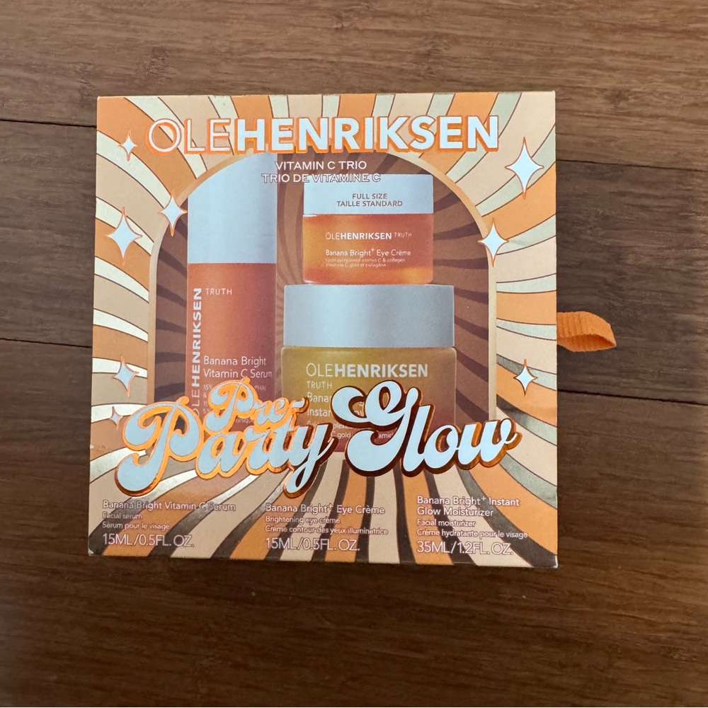 Ole Henriksen Pre-Party Glow Skincare Set - Orange and White NEW